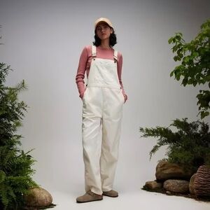 ALPINE DESIGN ' WOMENS ' OVERALLS ' OFF WHITE ' SIZE SMALL - RELAXED FIT. NWT!